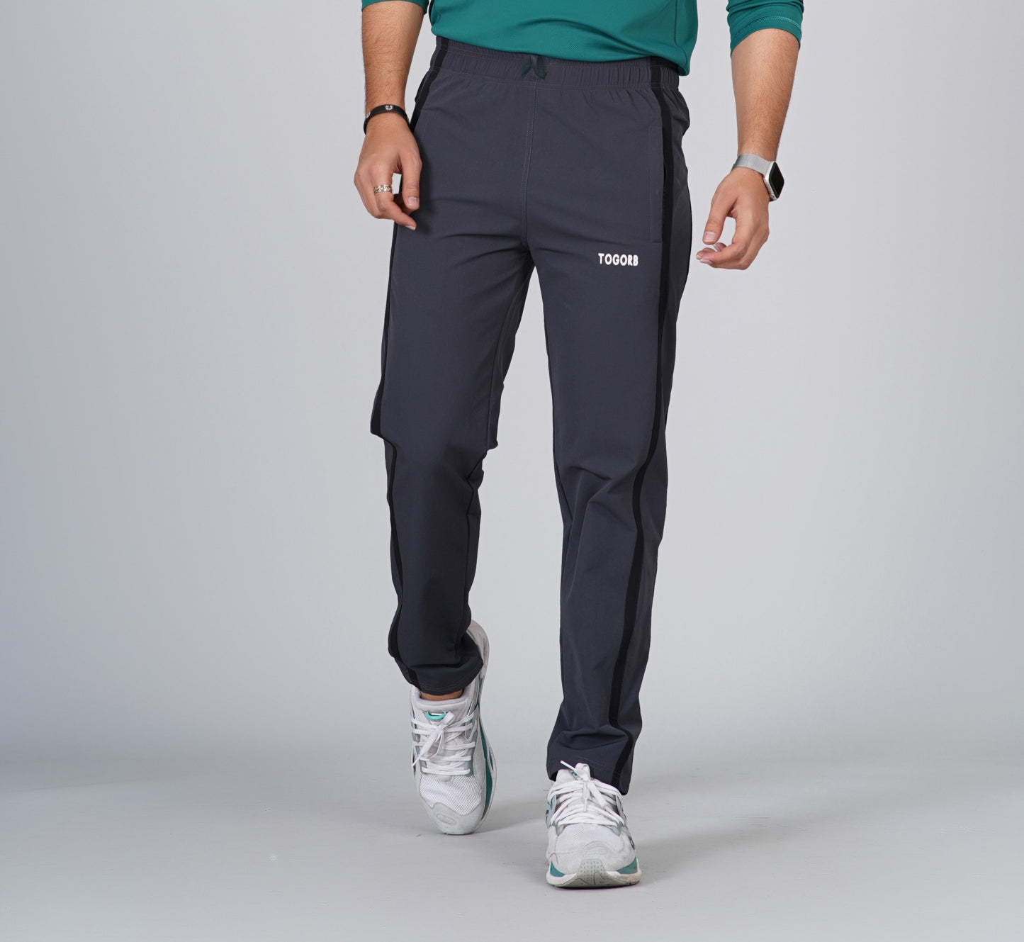 TOGORB Relaxed-Fit Track Pants with Subtle Side Stripes